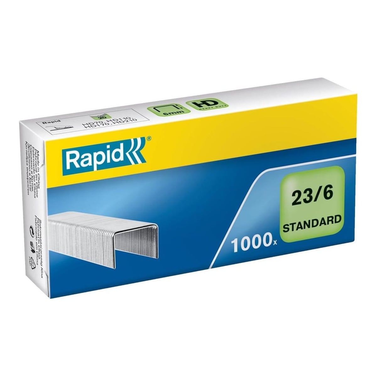 Capse 23/6 20 Coli 1000/Cut Standard Rapid