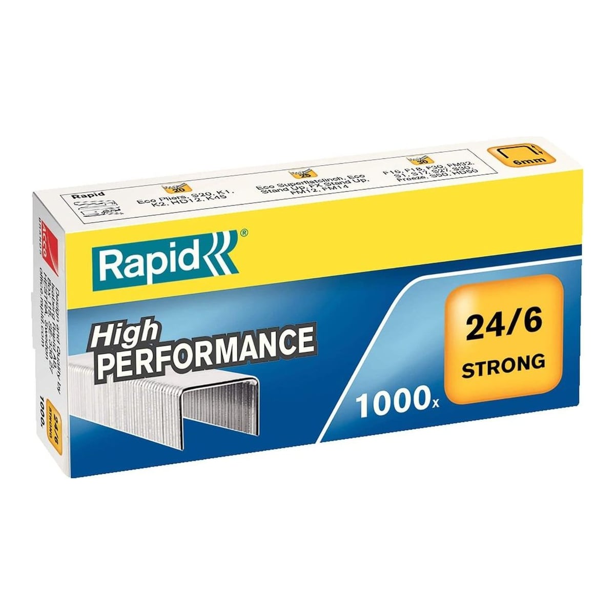 Capse 24/6 20 Coli 1000/Cut Standard Rapid