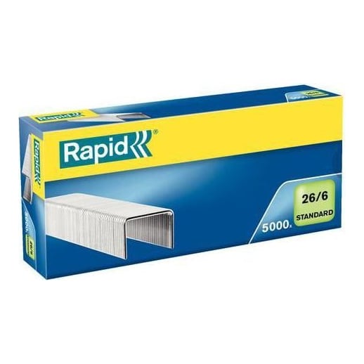 Capse 26/6 20 Coli 5000/Cut Standard Rapid