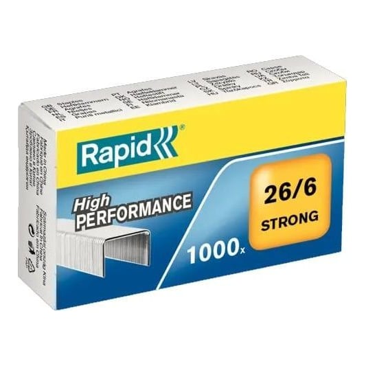 Capse 26/6 30 Coli 1000/Cut Strong Rapid