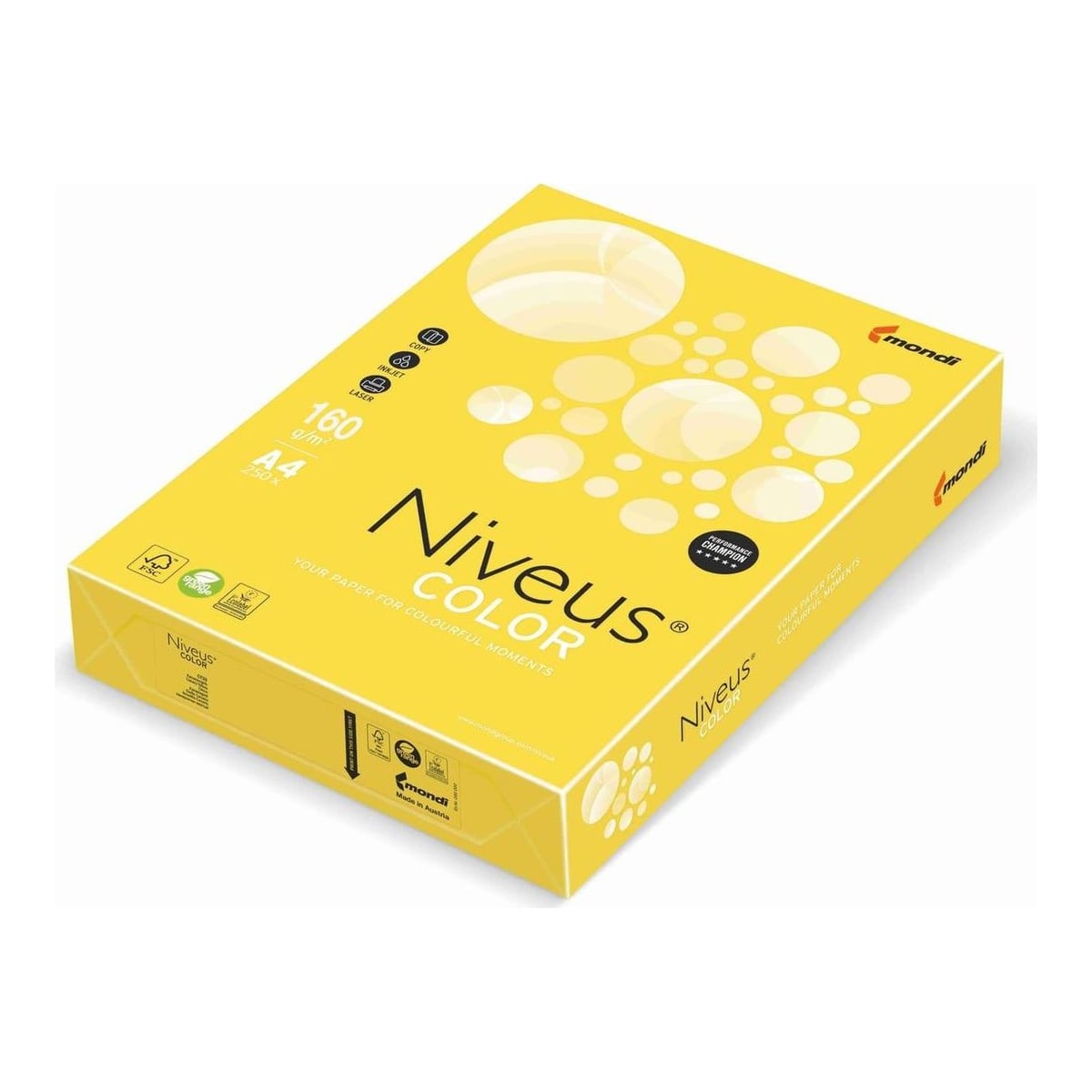 Carton Copiator A4 Galben Canar Intens 160G 250/Top CY39 Niveus