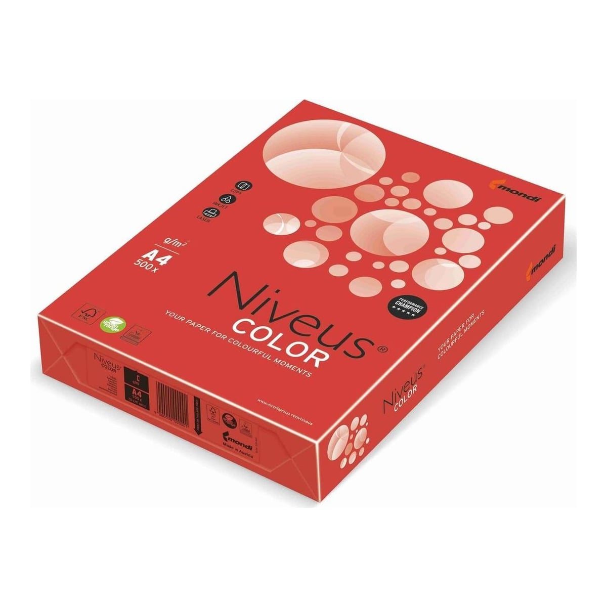 Carton Copiator A4 Rosu Intens 160G 250/Top CO44 Niveus
