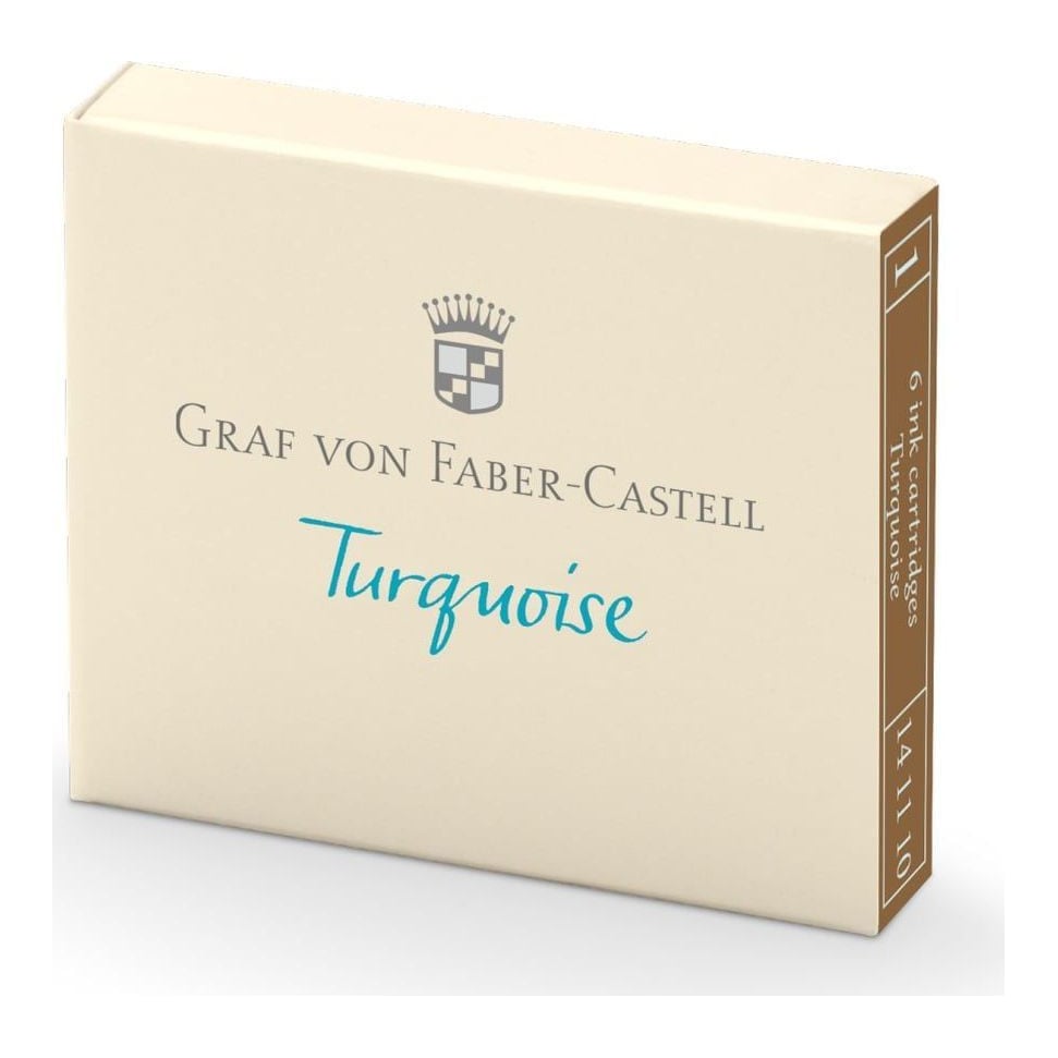 Cartuse Cerneala Mici Turcoaz 6 Buc/Cutie Graf Von Faber-castell
