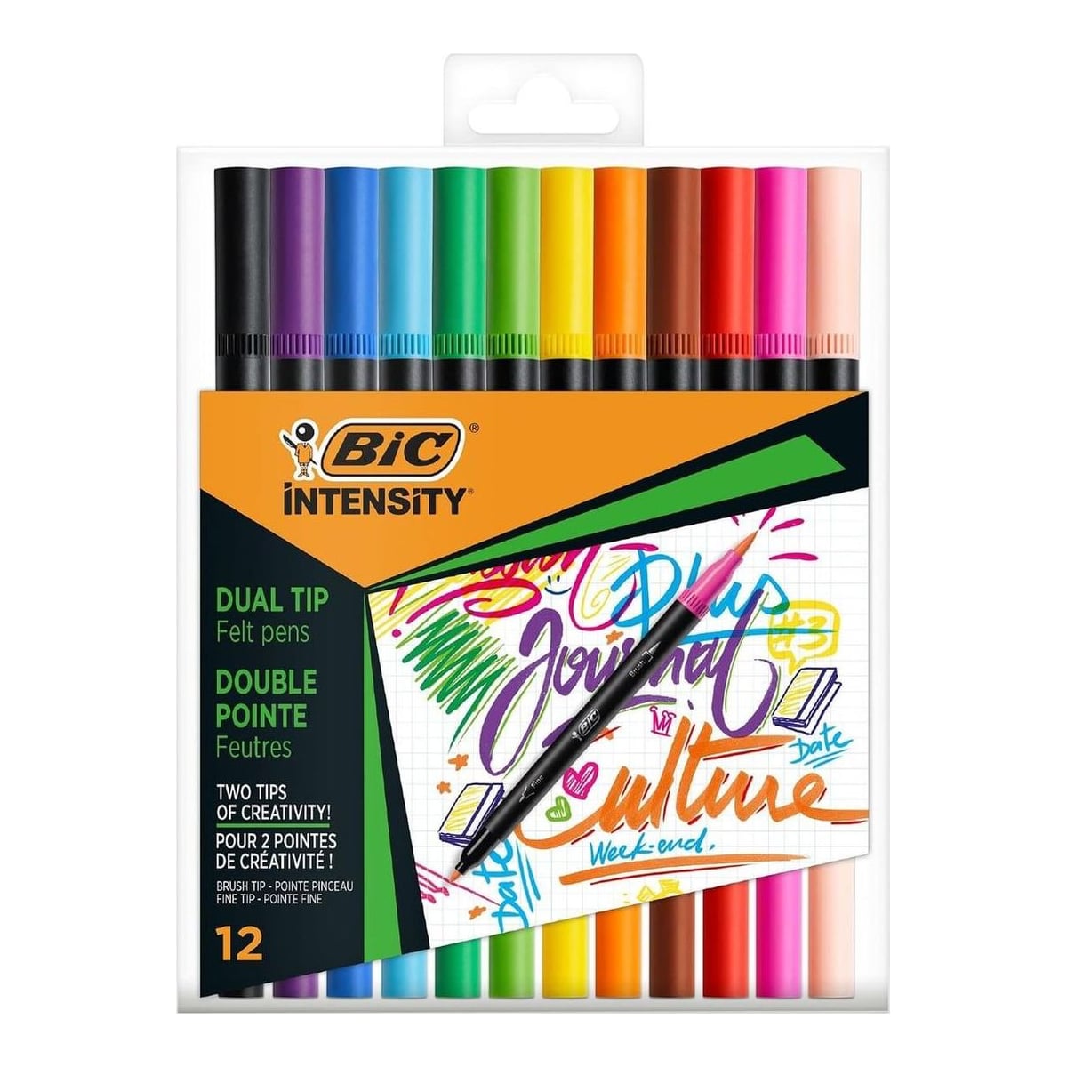Carioca 12 Culori 2 Capete Intensity Intense Bic