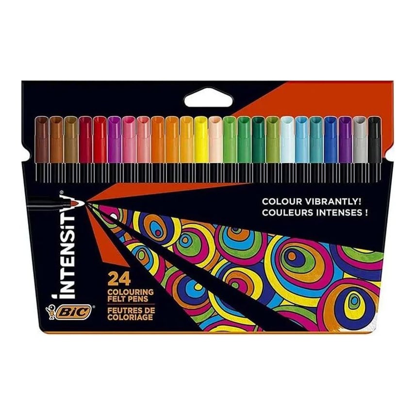 Carioca 24 Culori 2MM Intensity Bic