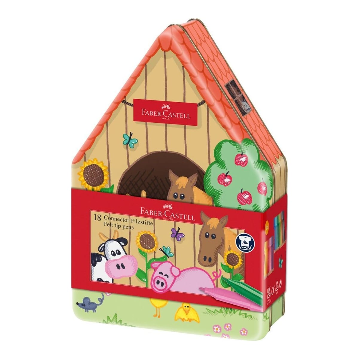 Carioca 18 Culori Ferma Animalelor Connector Faber-castell