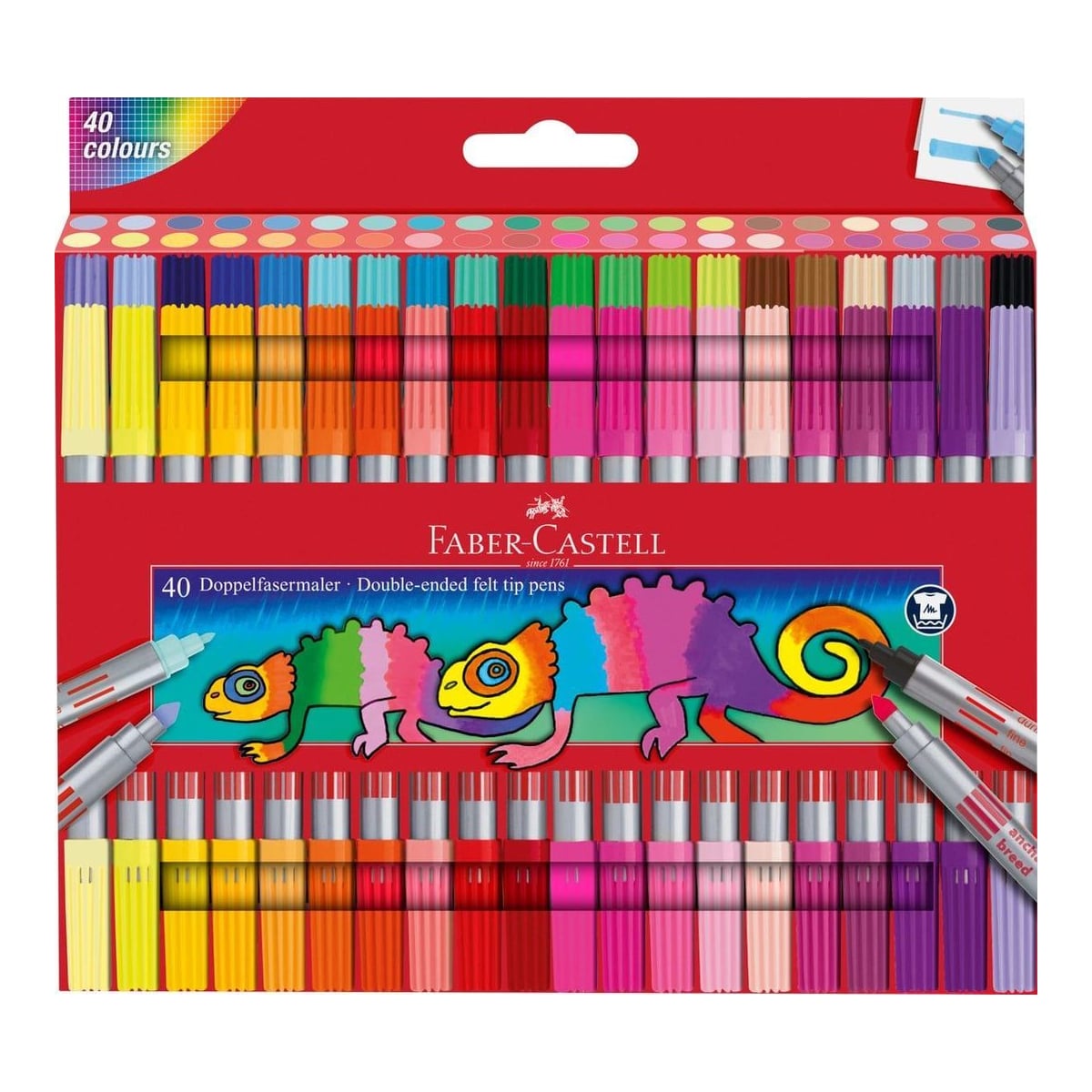 Carioca 40 Culori 2 Capete Faber-castell