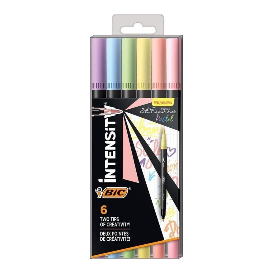 Carioca 6 Culori 2 Capete Intensity Pastel Bic