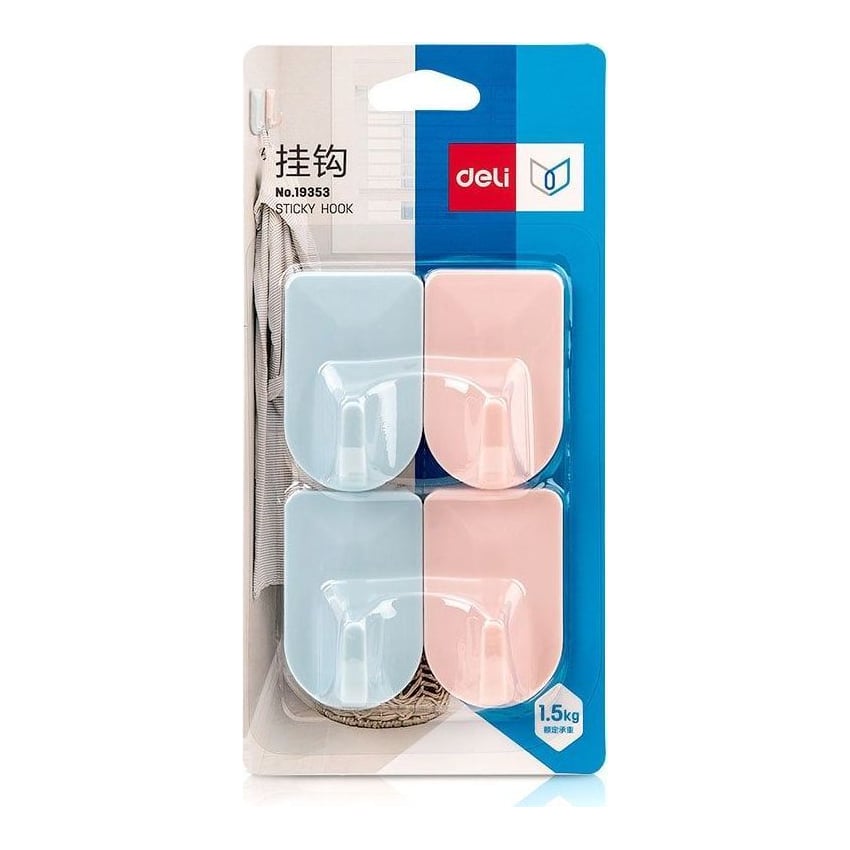 Carlig Adeziv 1,5KG Set 4 Bucati Color Deli