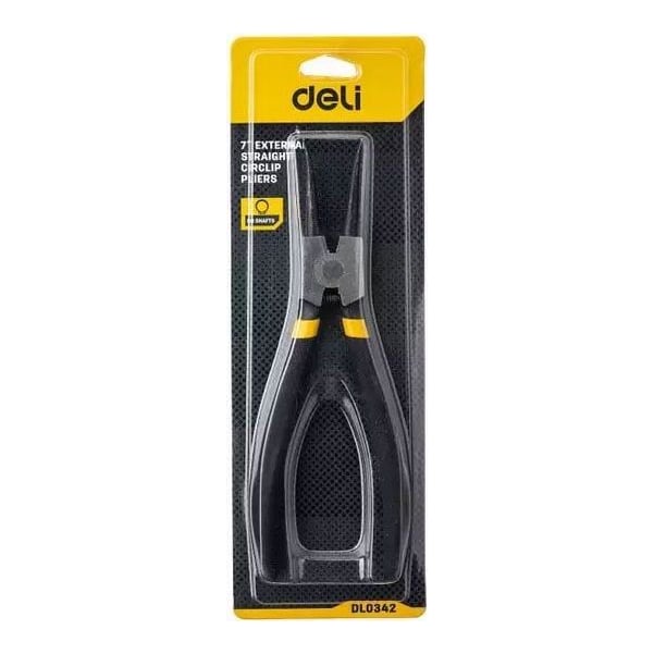 Cleste Cu Varf Subtire Pt Precizie 7 Inch Negru DL0342 Deli