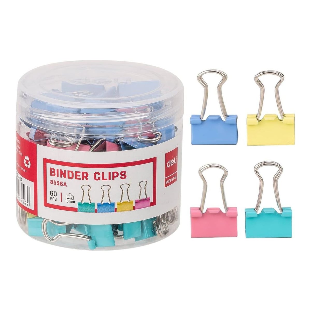 Clips Hartie 15MM Color 60 Buc/Cut. Plastic Deli