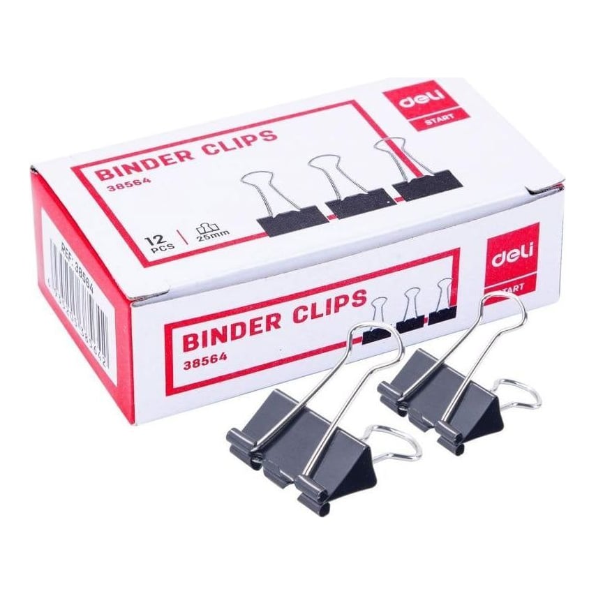 Clips Hartie 25MM 12 Buc/Cut. Carton Deli