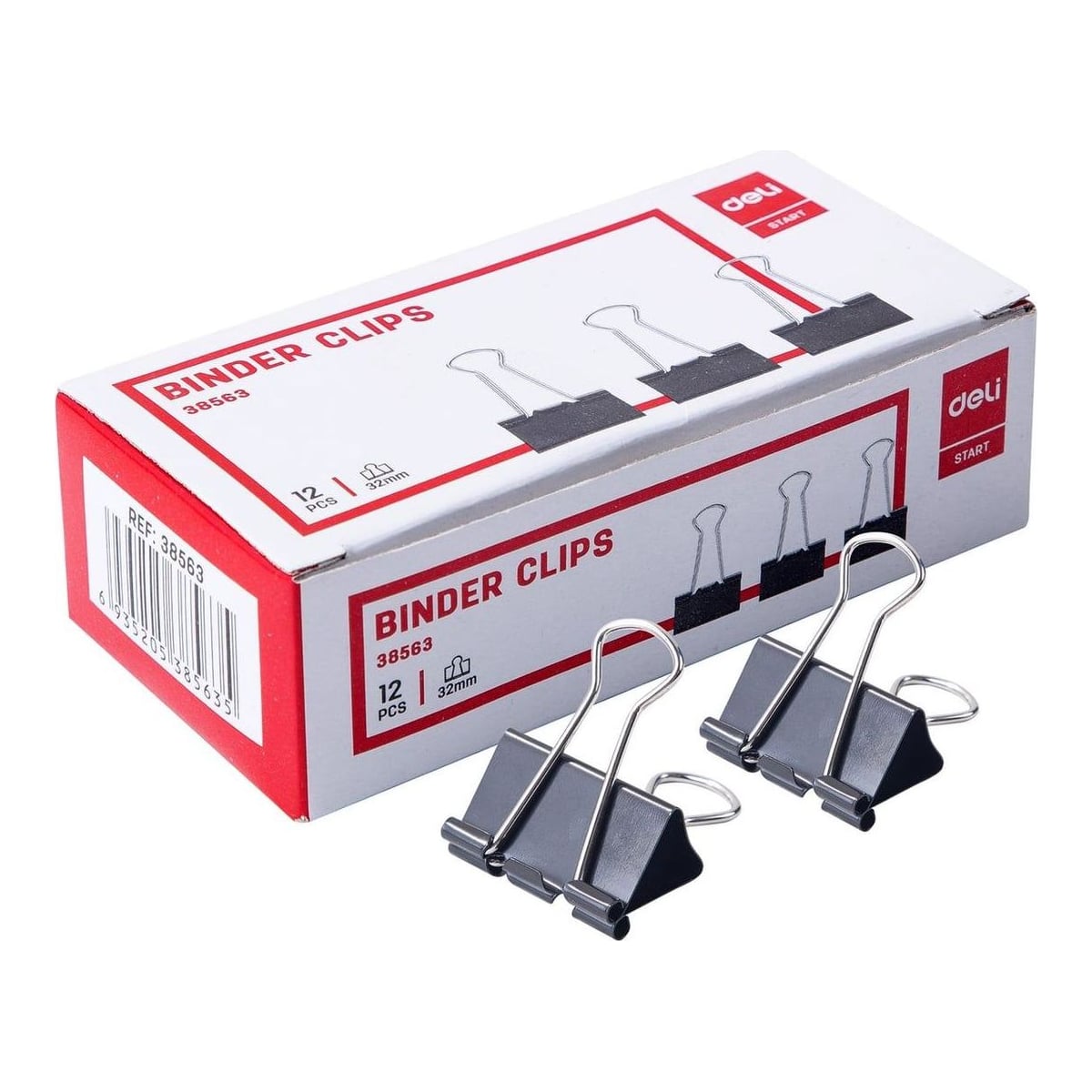 Clips Hartie 32MM 12 Buc/Cut. Carton Deli