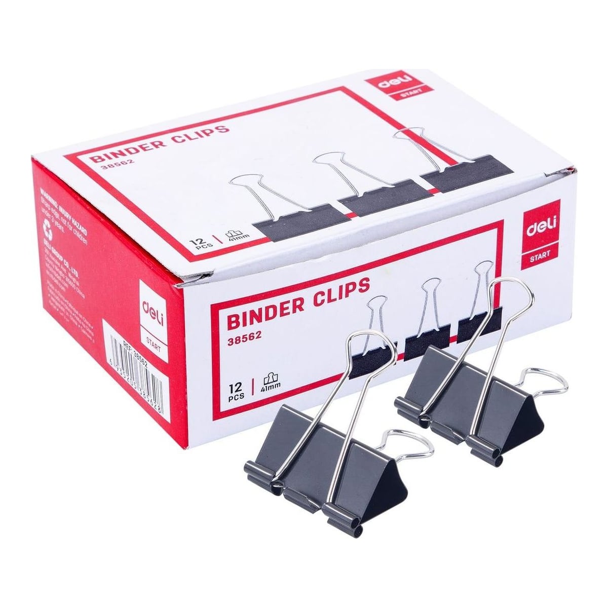 Clips Hartie 41MM 12 Buc/Cut. Carton Deli