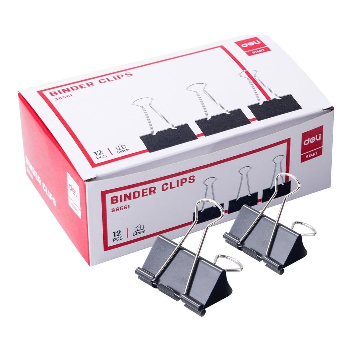 Clips Hartie 51MM 12 Buc/Cut. Carton Deli