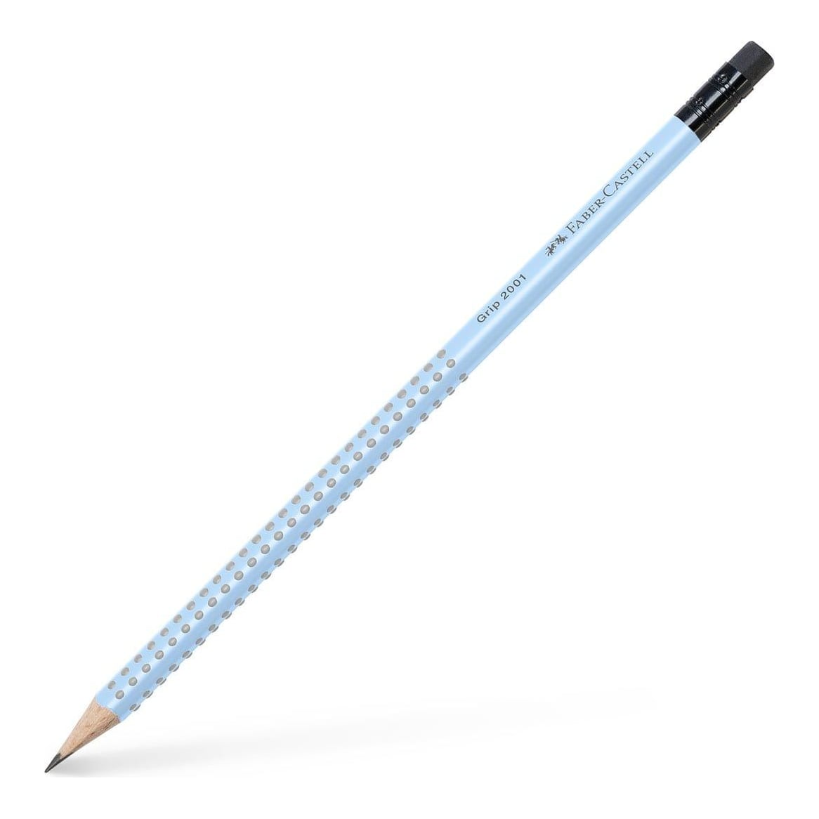 Creion Grafit B Cu Guma Grip 2001 Bleu Sky Faber-castell