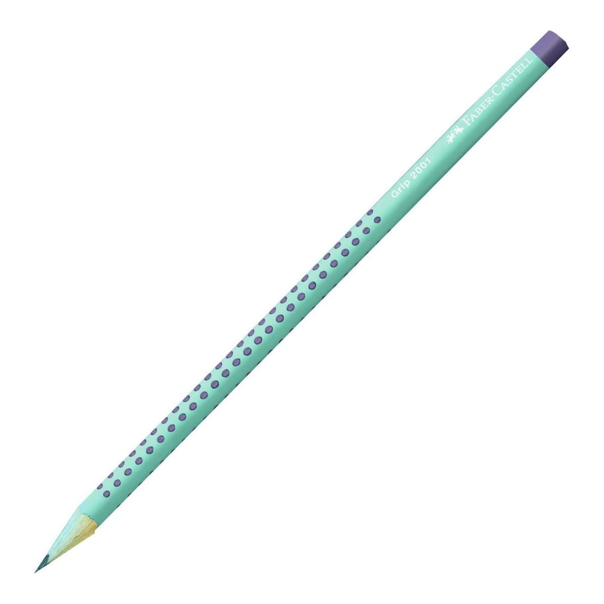 Creion Grafit B Grip 2001 Flow Albastru-turcoaz Faber-castell