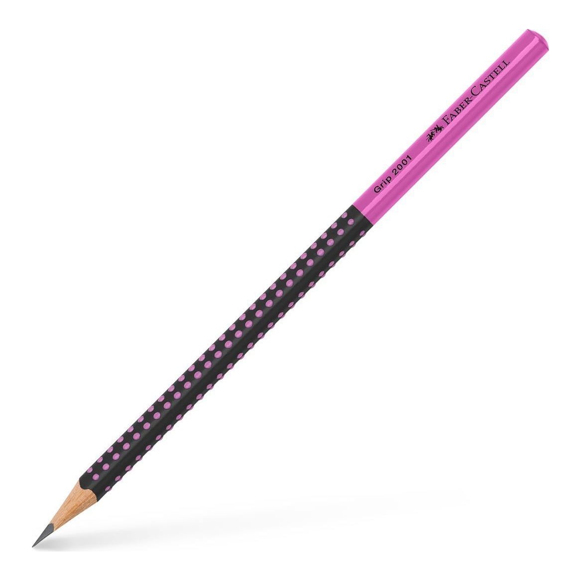 Creion Grafit Hb Grip 2001 Two Tone Negru-roz 2022 Faber-castell