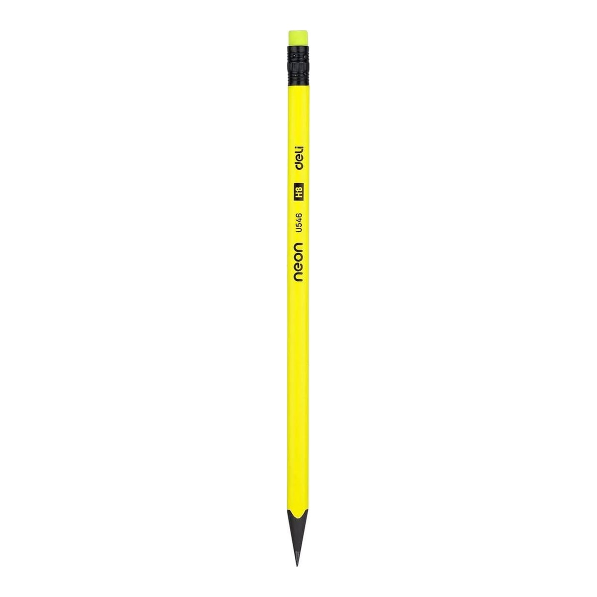 Creion Grafit Cu Guma Fara Lemn Hb Neon Deli