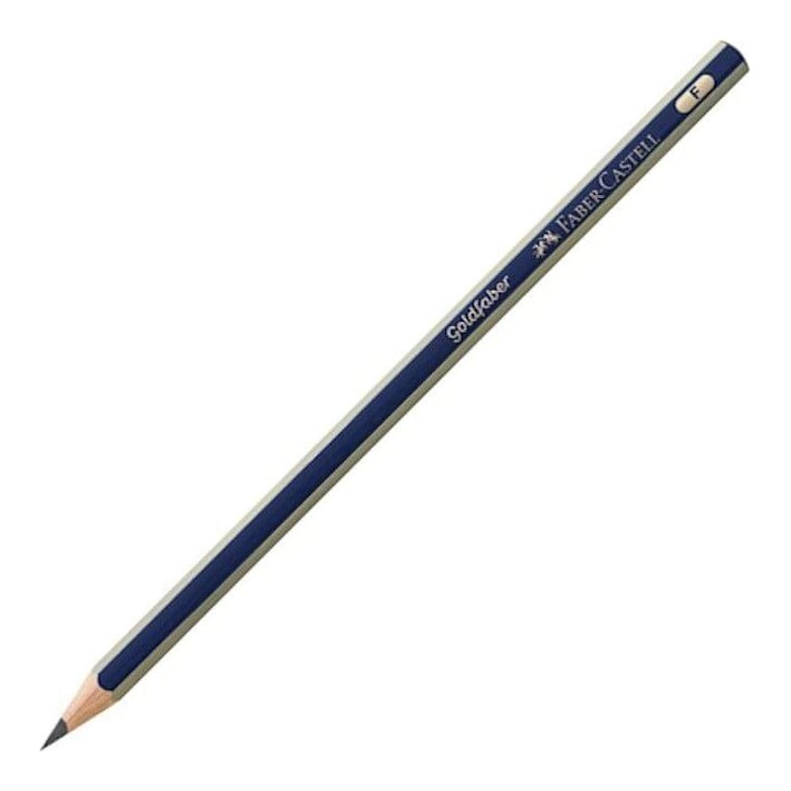 Creion Grafit F Fara Guma Goldfaber 1221 Faber-castell