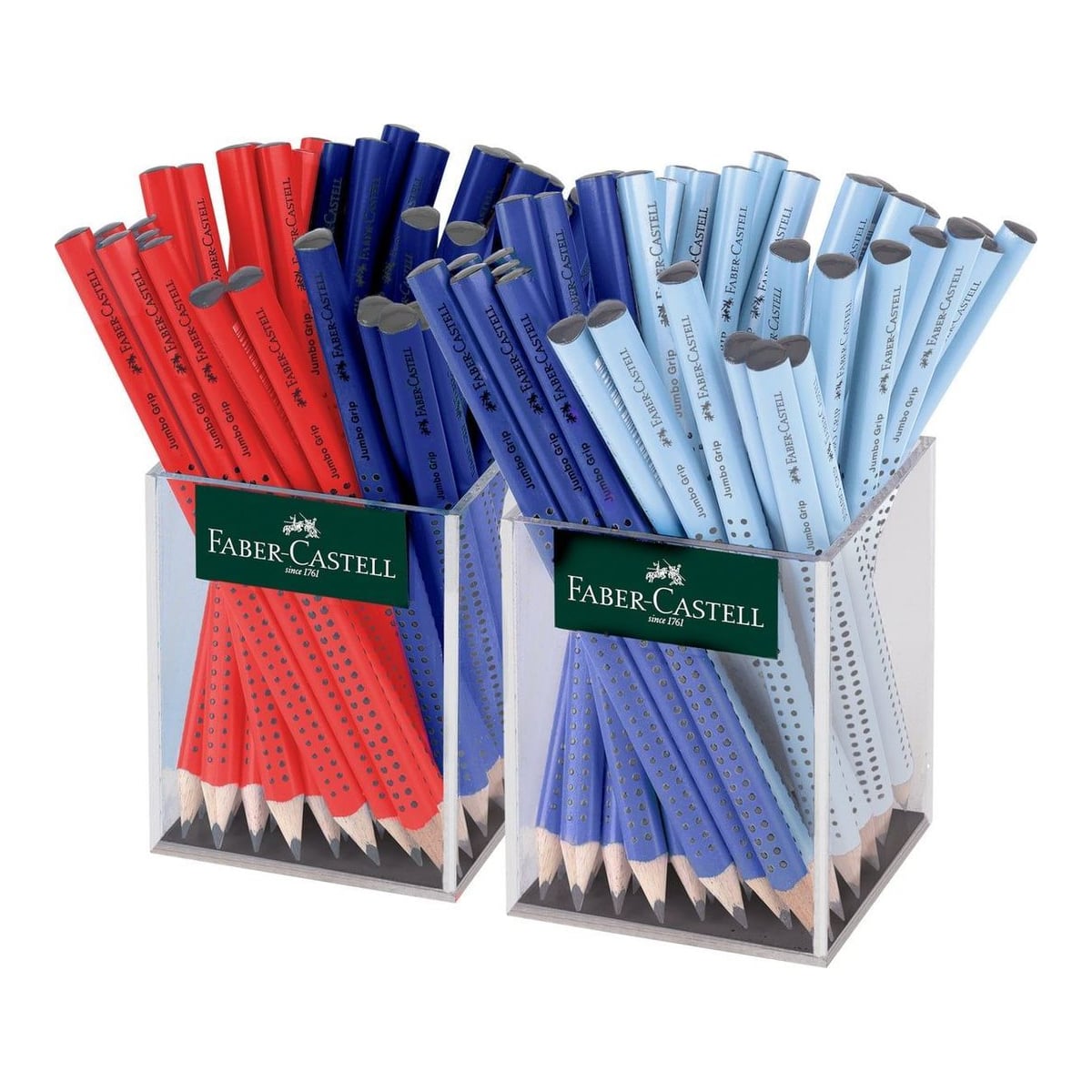 Creion Grafit Fara Guma Jumbo Grip 2 X 36 Cutie Plastic 2024 Faber-castell