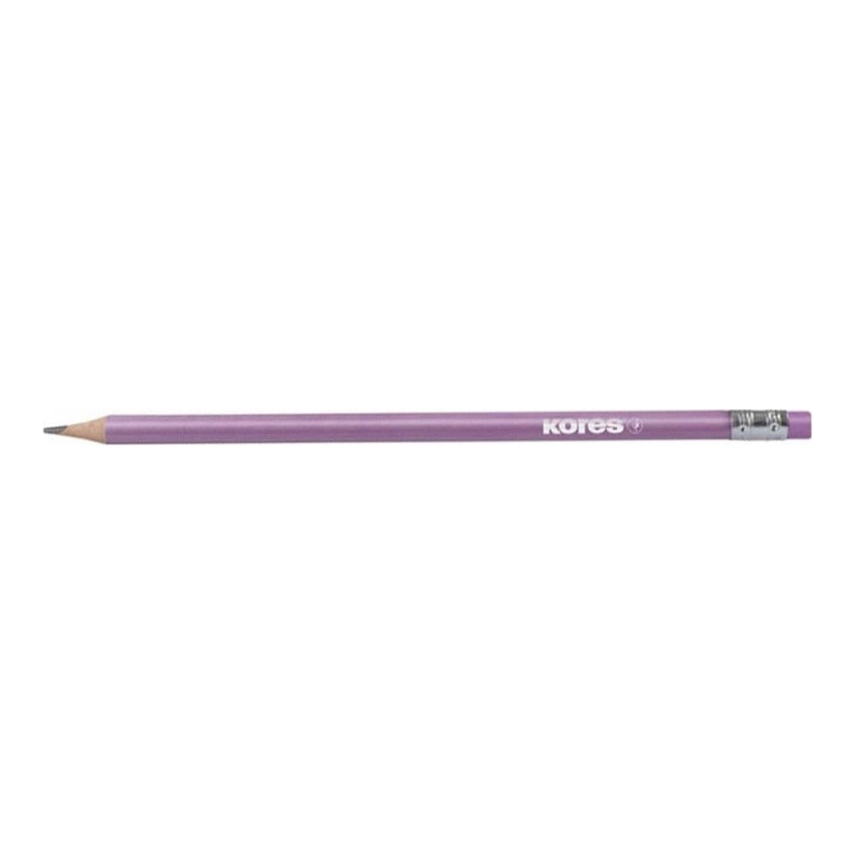Creion Grafit Hb Cu Guma Metalic 6/Set Kores