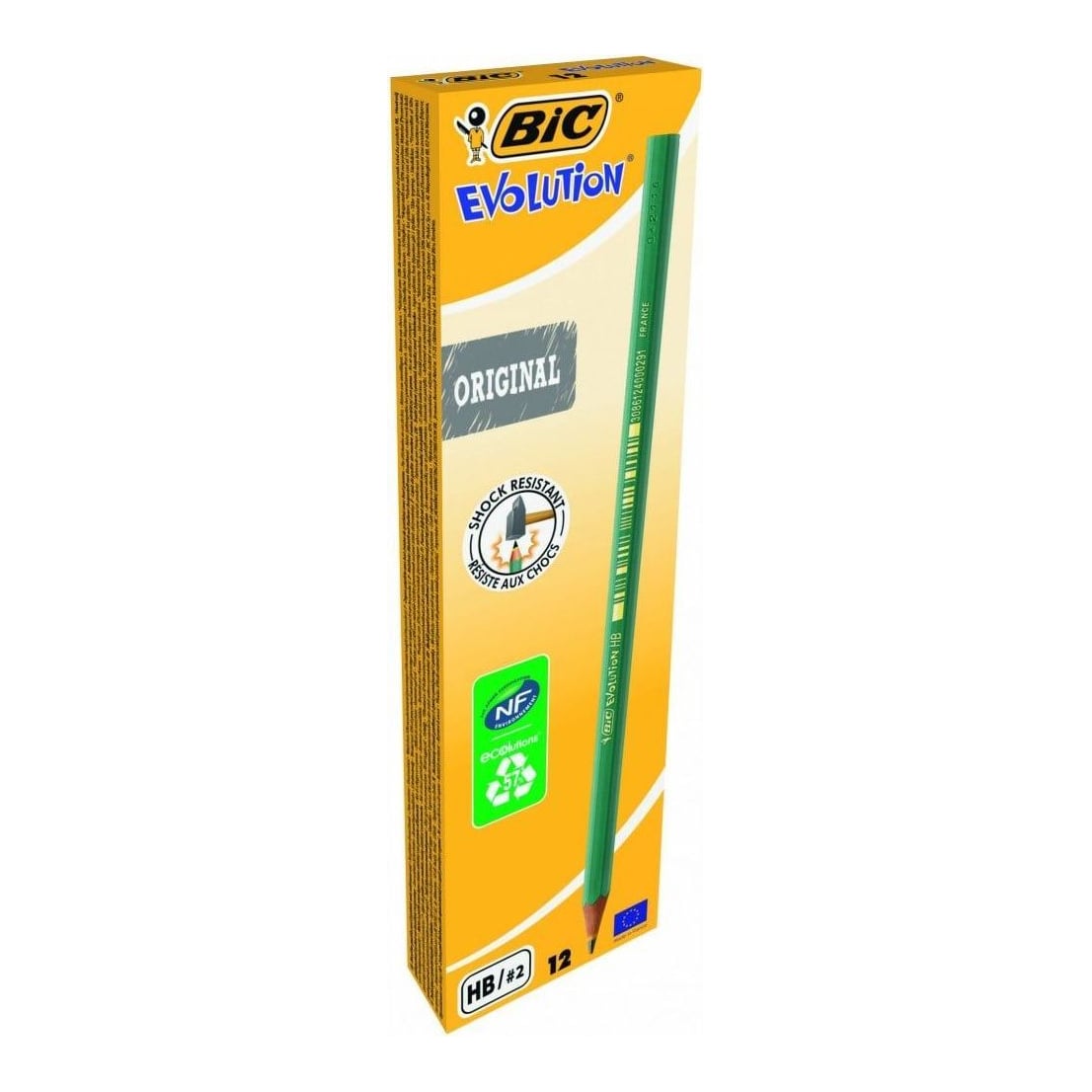 Creion Grafit Hb Fara Guma Evolution 650 12/Cut Bic