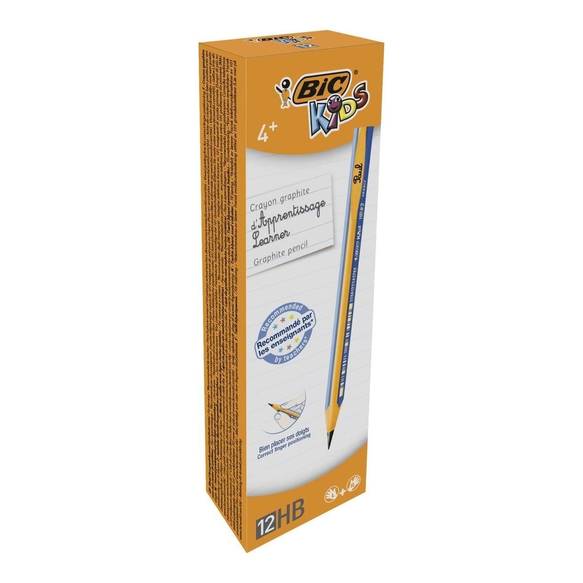 Creion Grafit Hb Fara Guma Evolution Kids 12/Cut Bic