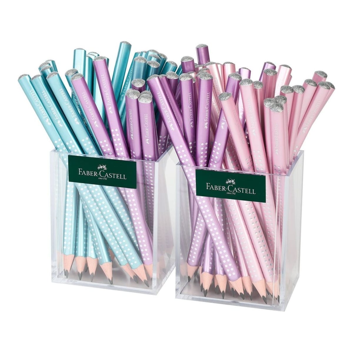 Creion Grafit Sparkle Jumbo 2 X 36 Cutie Plastic 2023 Faber-castell
