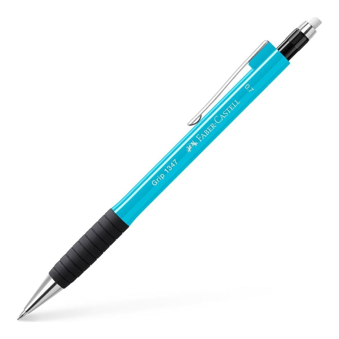 Creion Mecanic 0.7 Mm Albastru Deschis Grip 1347 Faber-castell