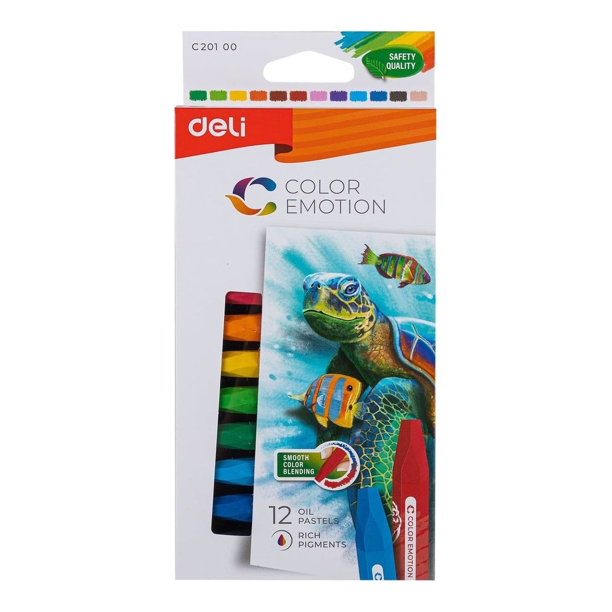 Creioane Ulei Pastel 12 Culori Color Emotion Deli
