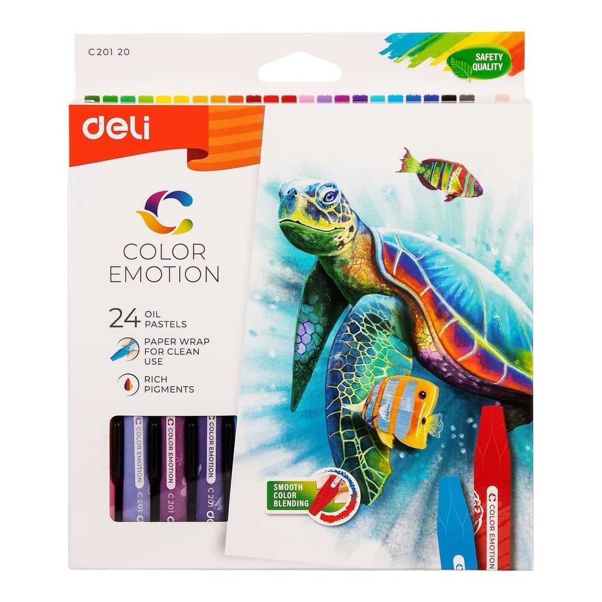 Creioane Ulei Pastel 24 Culori Color Emotion Deli