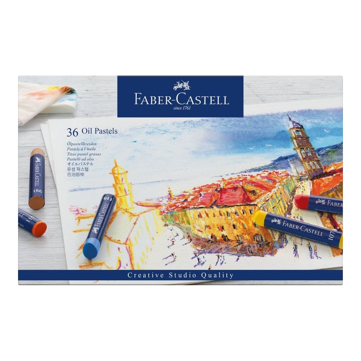 Creioane Ulei Pastel 36 Culori Faber-castell