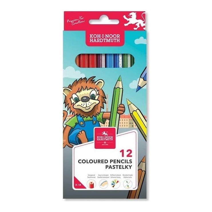 Creioane Colorate 12 Culori Leu Mina 2.8MM Koh-i-noor