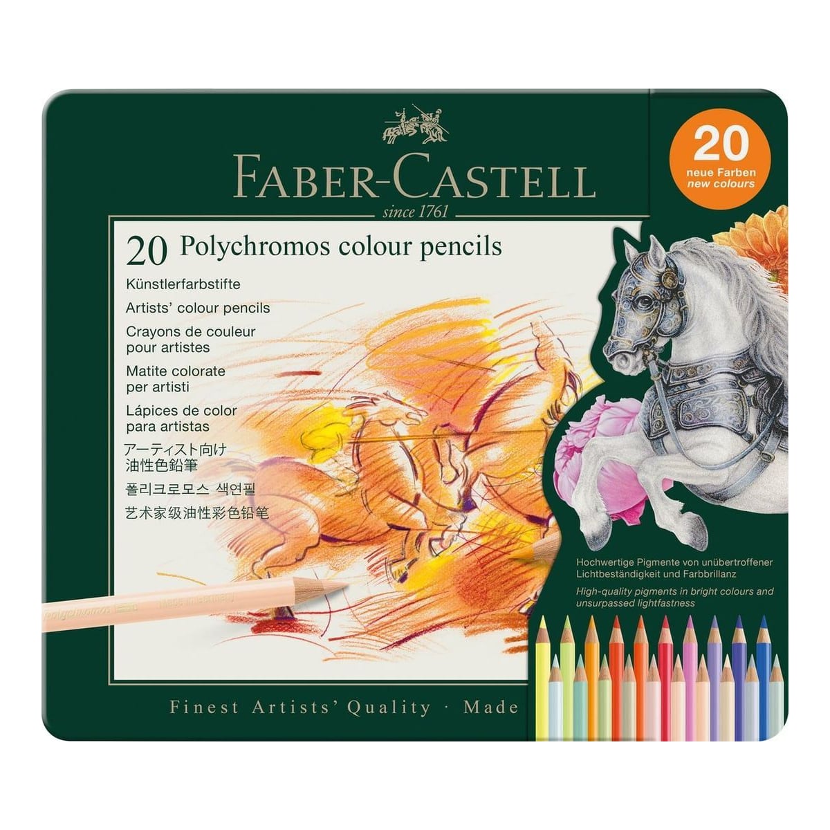 Creioane Colorate 20 Culori Polychromos 2026 Faber-castell