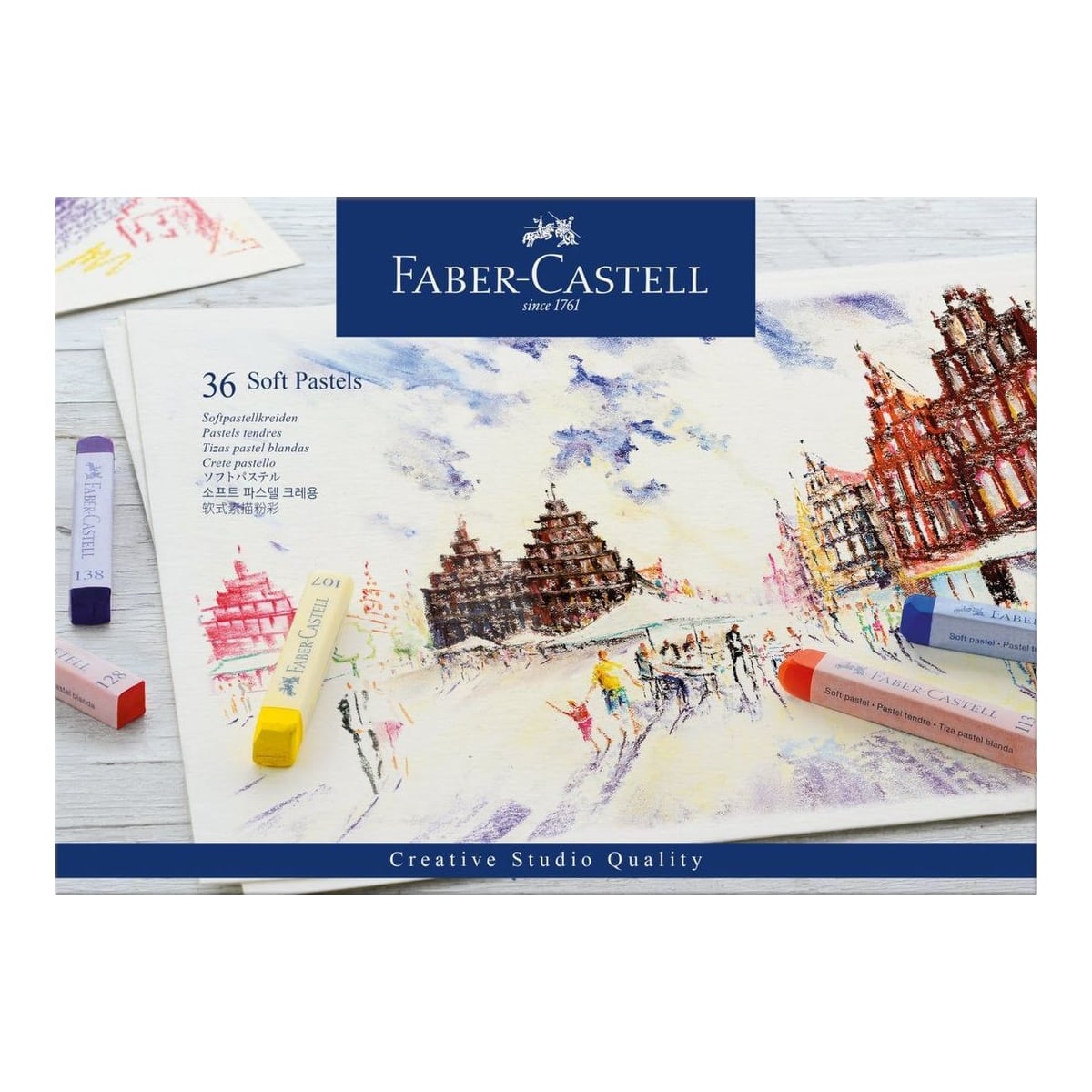 Creioane Pastel Soft 36 Culori Faber-castell
