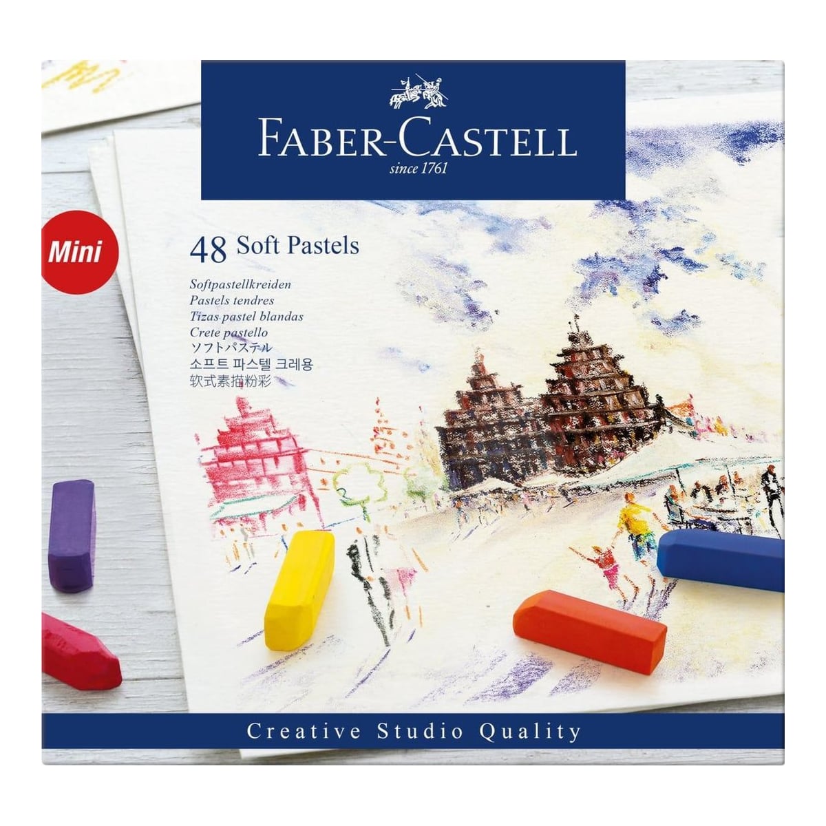 Creioane Pastel Soft Mini 48 Culori Faber-castell