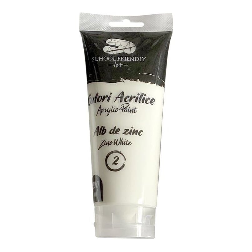 Culori Acrilice 200ML Alb Zinc Premium Sf Art Pigna