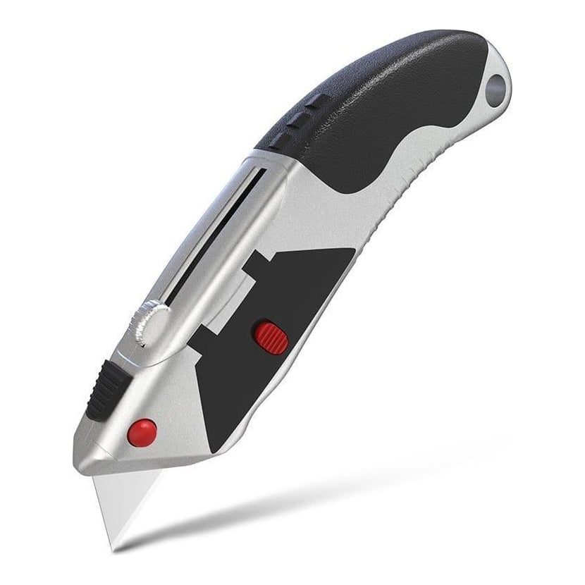 Cutter Utilitar Profesional Cu Grip Aluminiu Deli