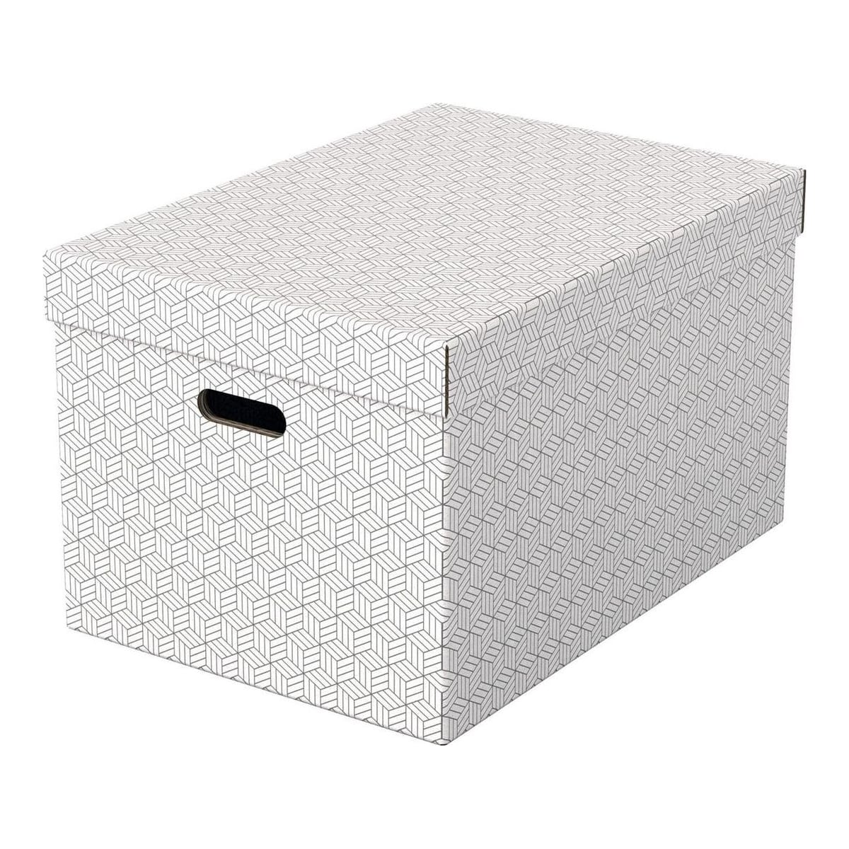 Cutie Depozitare Cu Capac 51 X 35 X 30CM Alba Recycled Fsc 3/Set Esselte