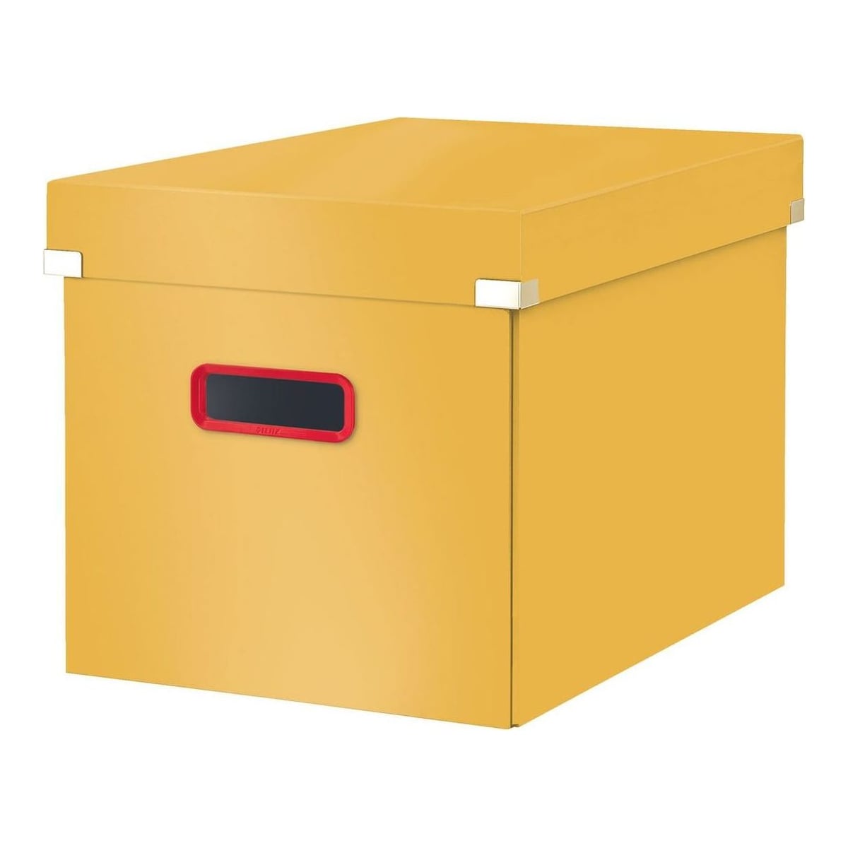 Cutie Depozitare Cu Capac Si Maner Pliabila 32 X 35 X 36 Cm Galben Chihlimbar Cosy Leitz
