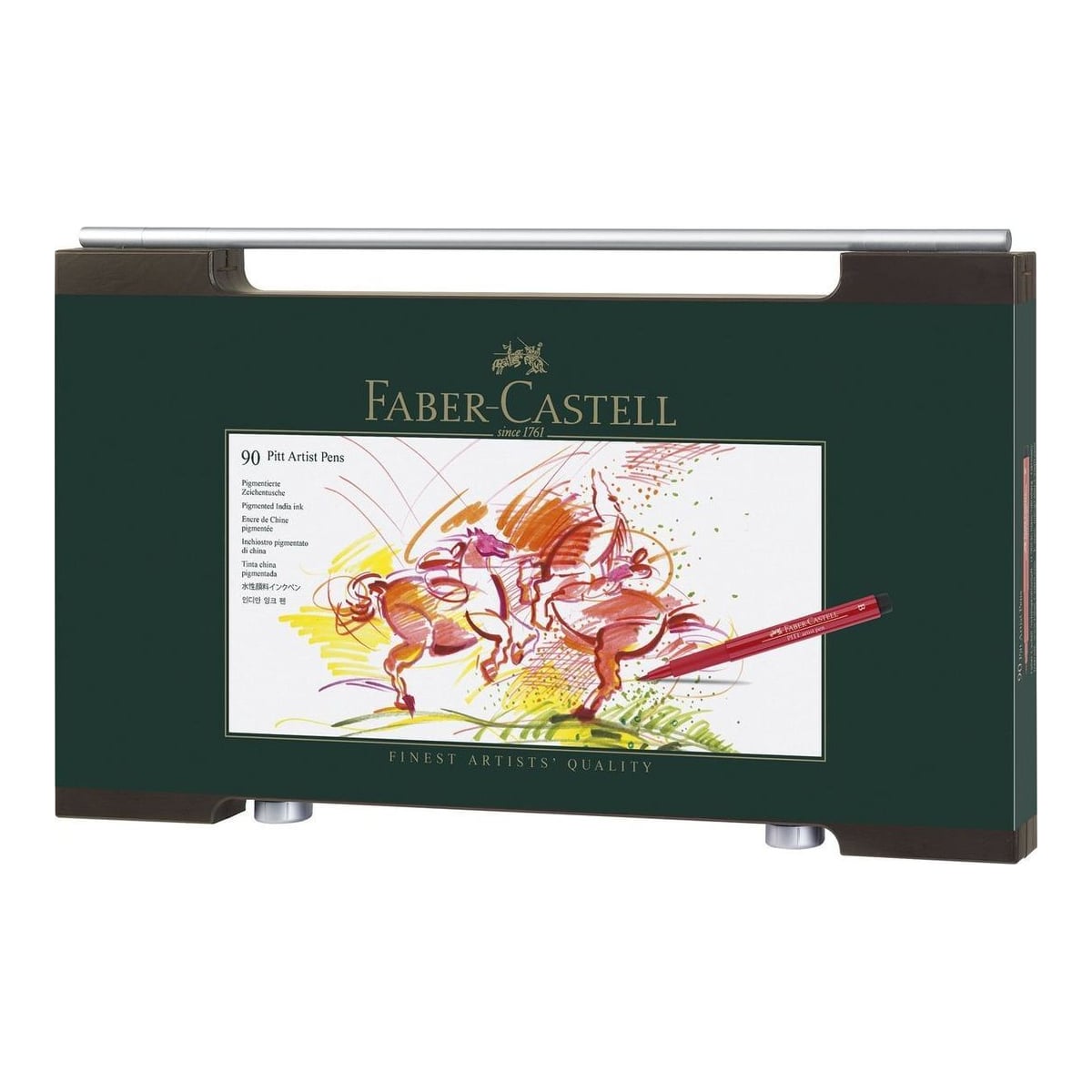 Cutie Lemn 90 Bucati Pitt Artist Pen Faber-castell