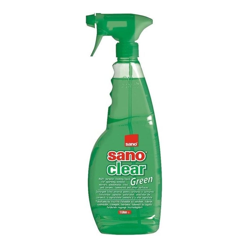 Detergent Geam Cu Pulverizator Green 750ML Sano