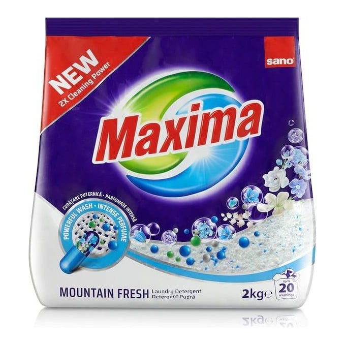 Detergent Rufe Automat 2KG Mountain Fresh Sano Maxima