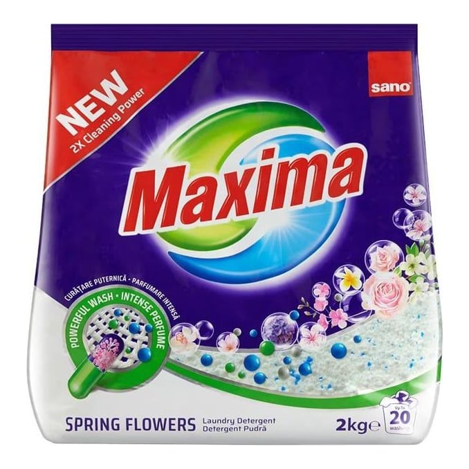 Detergent Rufe Automat 2KG Spring Flower Sano Maxima