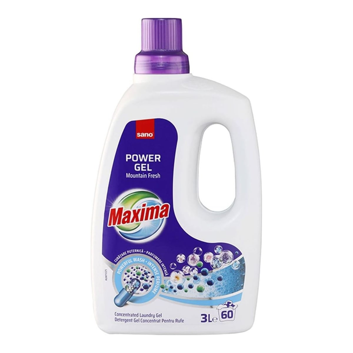 Detergent Rufe Lichid Mountain Fresh 3L Sano Maxima