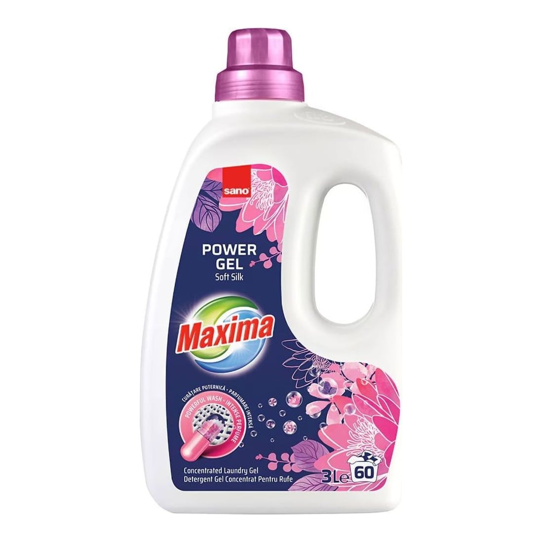 Detergent Rufe Lichid Soft Silk 3L Sano Maxima