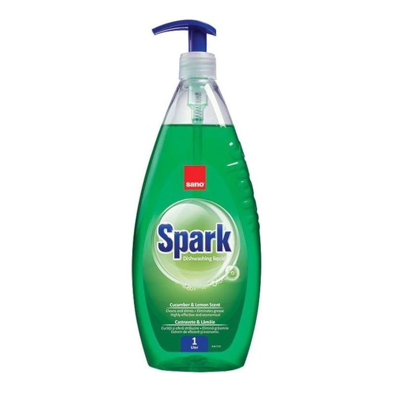Detergent Vase Castravete Cu Pompita 1L Sano Spark