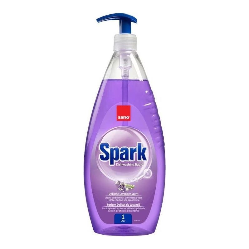 Detergent Vase Lavanda Cu Pompita 1L Sano Spark