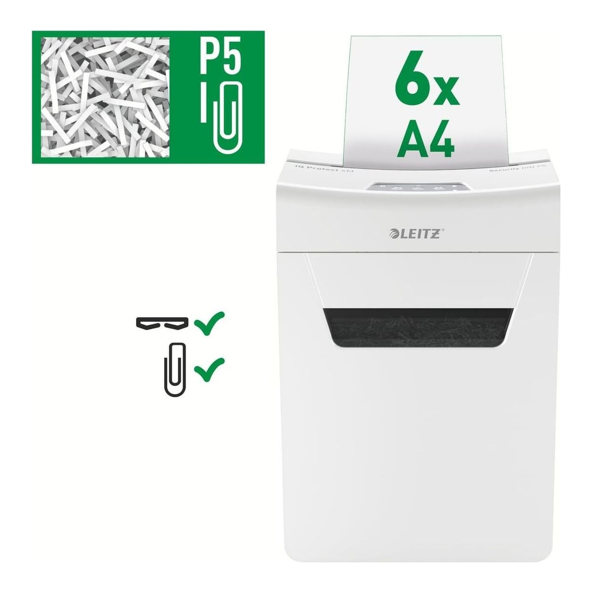 Distrugator Doc Iq Protect 6M Micro-cut 6 Coli P5 Leitz